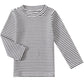 Baby Girls Boys Long Sleeve Tee Shirts Little Kids Cotton Striped Crew Neck Tops (White,6M)