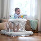 Ingenuity Smooth Strides Activity Baby Walker - Chambray, Developmental Walker, 3 Adjustable Heights, Toys Included, 6M-12M