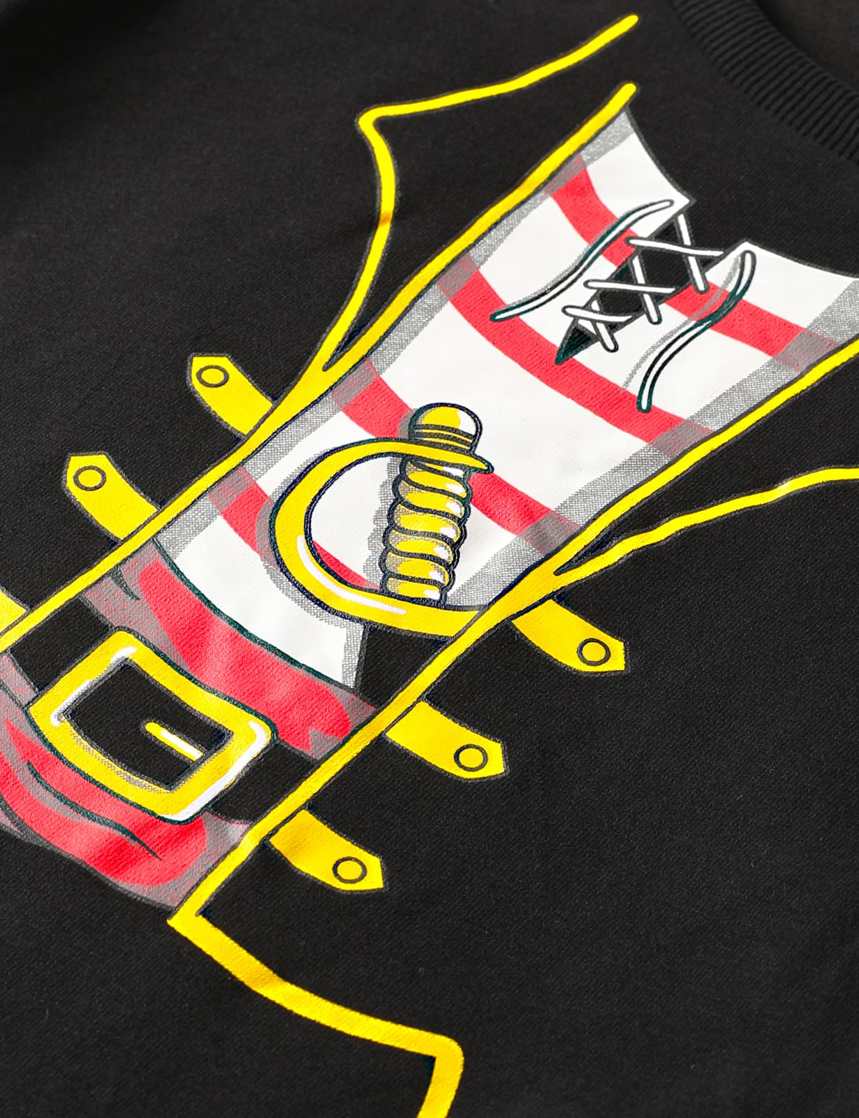 Cosland Boys Pirate Shirt Halloween Costume, Black, Large