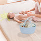 Junbole Diaper Caddy Organizer Cotton Rope Baby Basket Nursery Storage And Portable Tote Bag For Car Ideal Baby Shower Gifts And