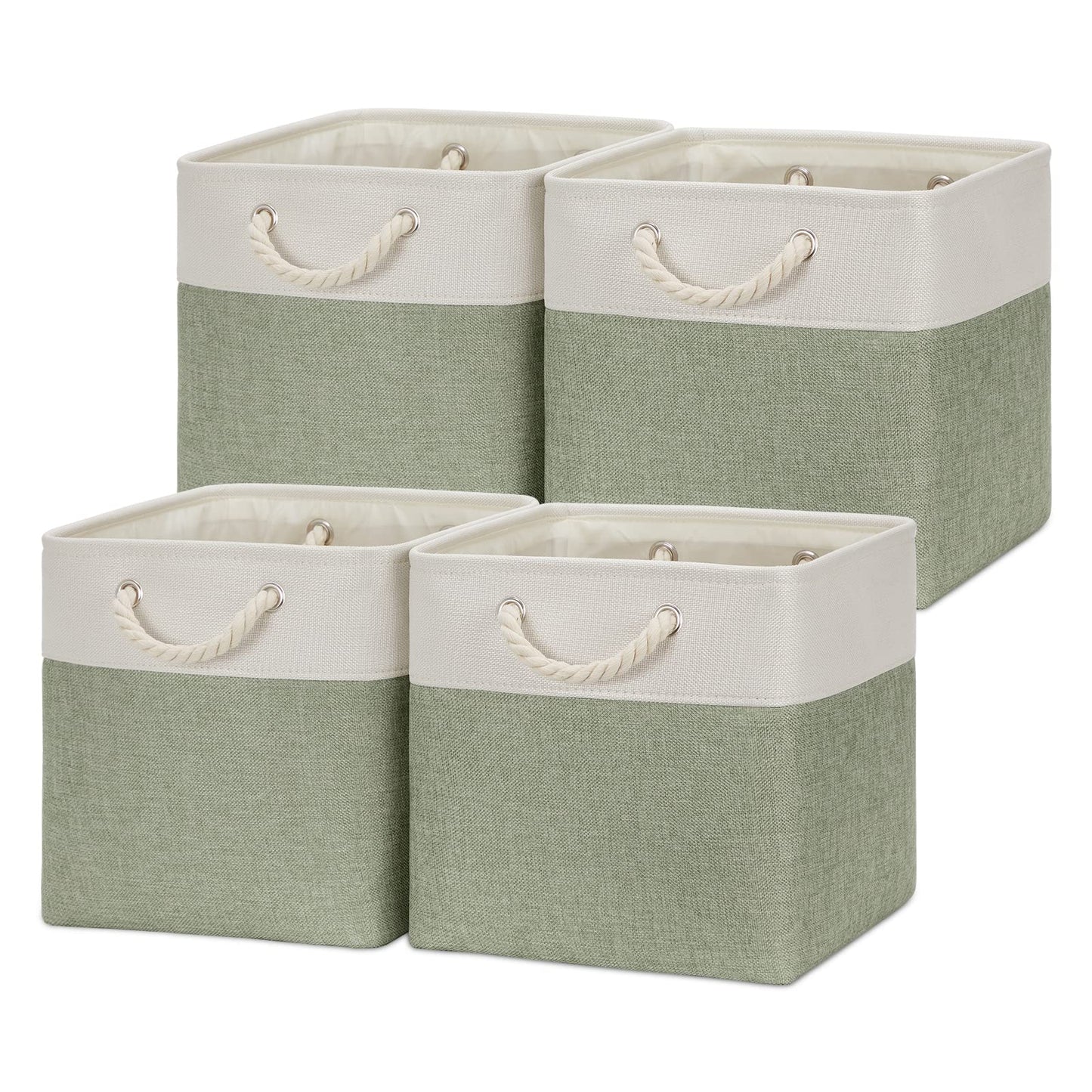 Temary Cube Storage Baskets For Shelves 12 Inch Storage Cubes 4Pack Fabric Storage Baskets For Organizing Toys, Clothes, Closet