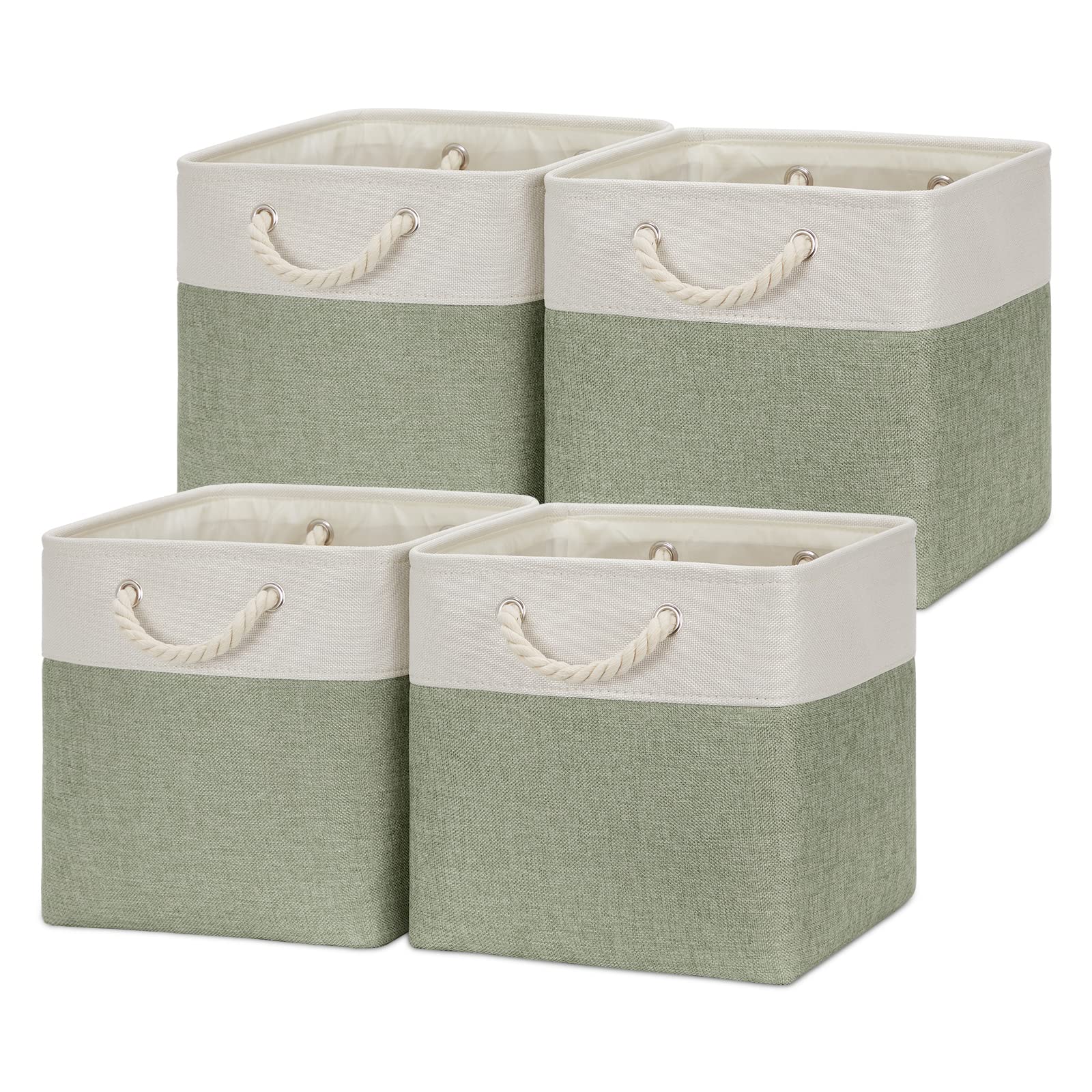 Temary Cube Storage Baskets For Shelves 12 Inch Storage Cubes 4Pack Fabric Storage Baskets For Organizing Toys, Clothes, Closet
