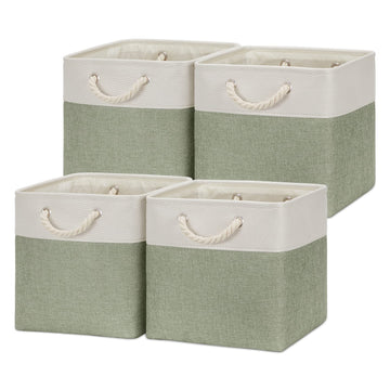 Temary Cube Storage Baskets For Shelves 12 Inch Storage Cubes 4Pack Fabric Storage Baskets For Organizing Toys, Clothes, Closet