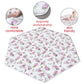 Hexagon Playpen Mat, Floral Print Baby Playmat Fits Regalo Portable Play Yard 48 Inch, Six Pannel Playpen Kids Tent Mat Hexagon