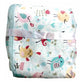N&M Double Layer Velvet Fleece Newborn Printed Baby Blanket (SkyBlue)