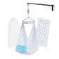 Beetot Baby Set | Pure Cotton Cloth, Removal Pad, Mosquito Net, Spring, Triangle And Window Hanger | Fs- (Blue, Floral Design)