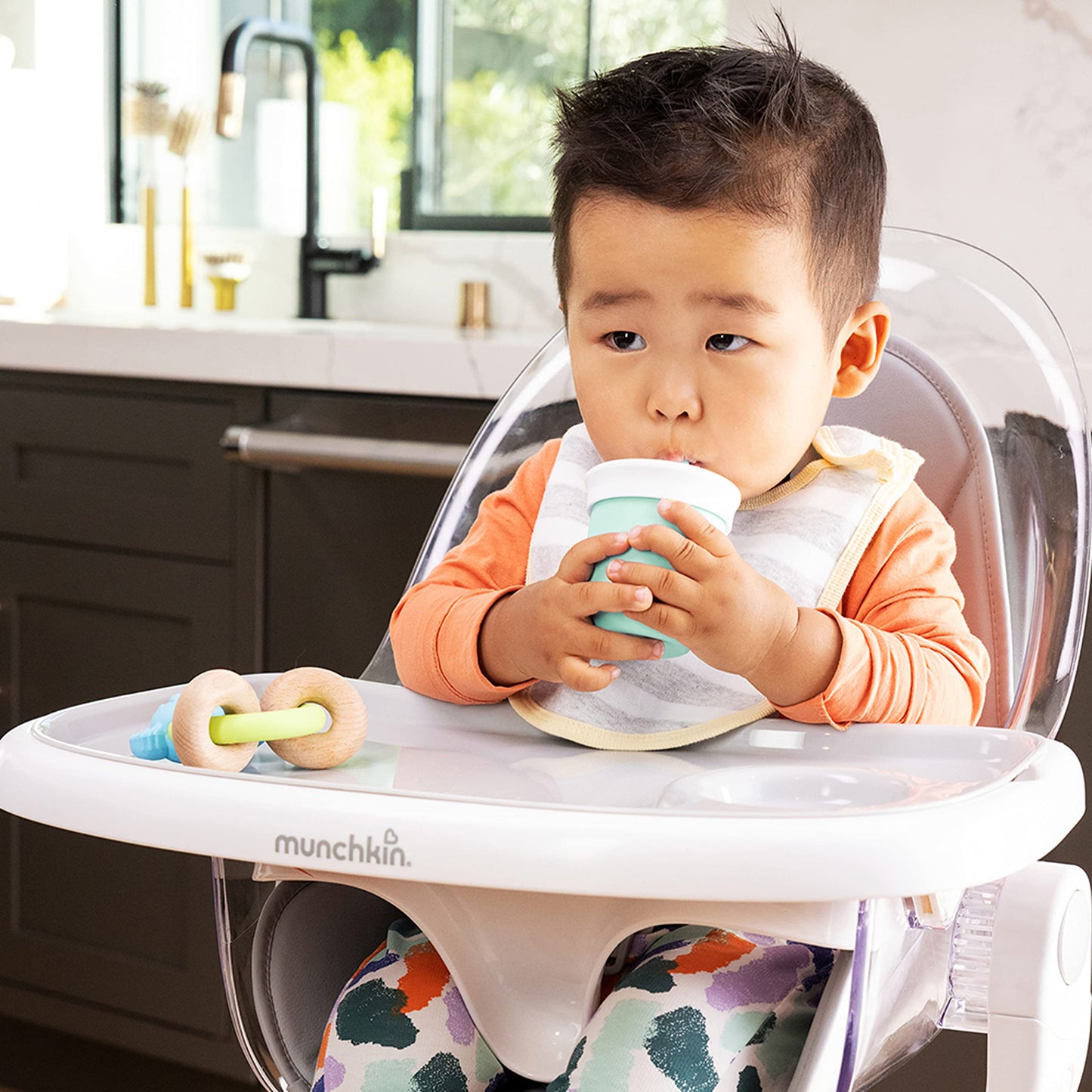 Munchkin Cest Silicone! Open Training Cup With Straw For Babies And Toddlers 6 Months+, 4 Ounce, Mint