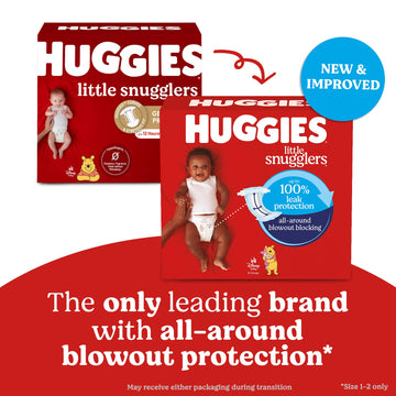 Huggies Size 3 Diapers, Little Snugglers Baby Diapers, Size 3 (16-28 Lbs), 76 Count, Packaging May Vary