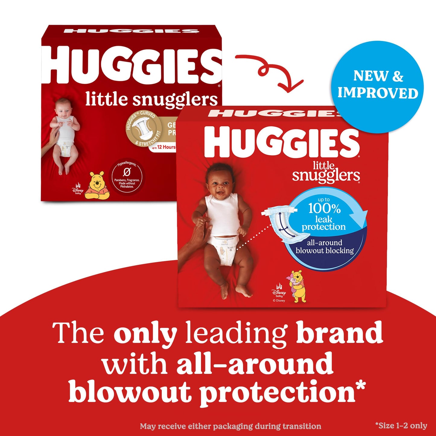 Huggies Size 4 Diapers, Little Snugglers Baby Diapers, Size 4 (22-37 Lbs), 150 Count (6 Packs Of 25), Packaging May Vary