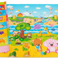 Baby Care Play Mat (Medium, Playful - Pinko & Friend) 73 X 49 Original One-Piece Reversible Rollable Waterproof Play Mat For Inf