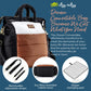 Itzy Ritzy Dream Convertible Diaper Bag Tote Backpack - Baby Diaper Bag With 14 Pockets, Changing Pad & More (Coffee & Cream)