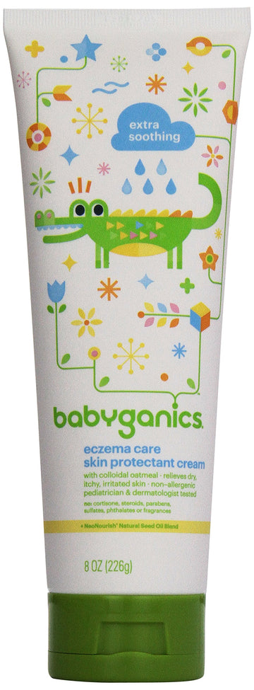 Babyganics Eczema Care Skin Protectant Cream, 8 Oz, Packaging May Vary