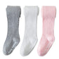 Epeius Baby Tights Baby Girls Non-Slip Ribbed Leggings Newborn Girls Seamless Cotton Stockings Pantyhose Footed Tights 3 Pairs P