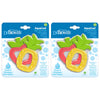 Dr. Browns AquaCool Water-Filled Teether, Cooling Baby Teether Toy for Sore Gums, Apple Pineapple, BPA Free, 3m+, 4-Pack