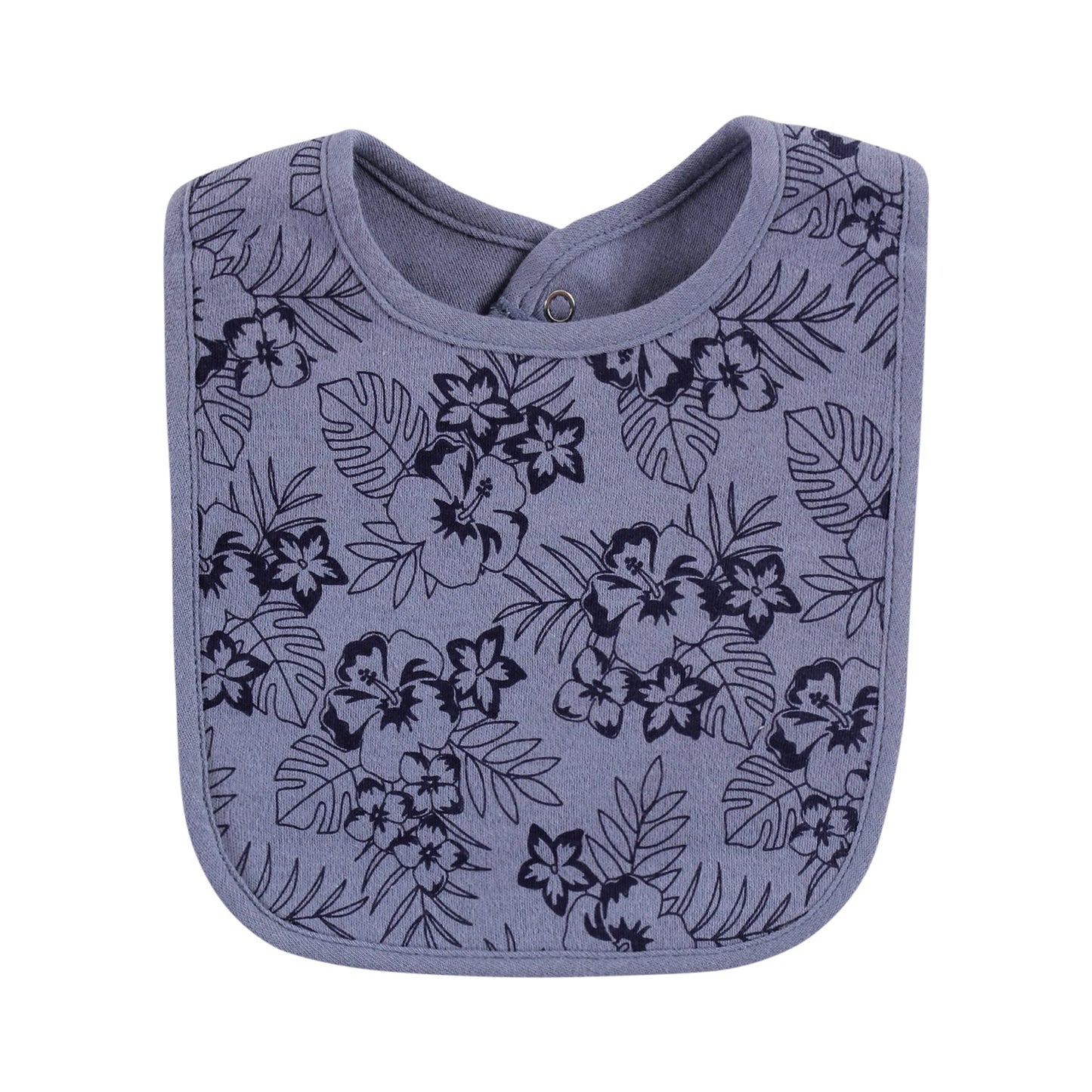 Hudson Baby Unisex Baby Cotton Bibs, Boy Pineapple, One Size