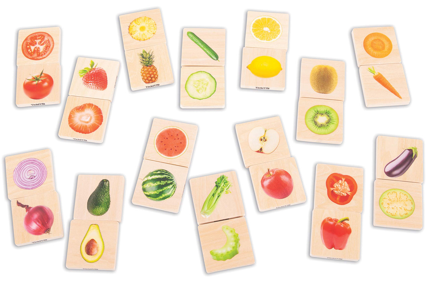WOODEN FRUIT & VEGETABLE MATCH