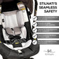 Stilnati Baby Car Seat Insert - Newborn Infant Head & Neck Support Pillow For Comfort & Safety - Convertible Travel Padding Comp