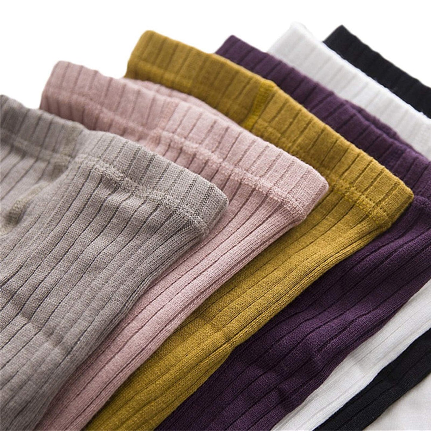 5 Pairs Girls Tights Cable Knit Leggings Footless Pants Pantyhose Stockings For Infants Toddlers