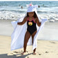 Yikes Twins Hooded Baby Towel For Kids 2-8 | Large 100% Cotton Baby Towel For Girls Or Boys In White | Cute Unicorn Bath Towels
