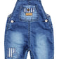 Kidscool Space Baby Boys Easy Diaper Changing Snap Legs Bib Pocket Patched Denim Overalls,Blue,9-12 Months