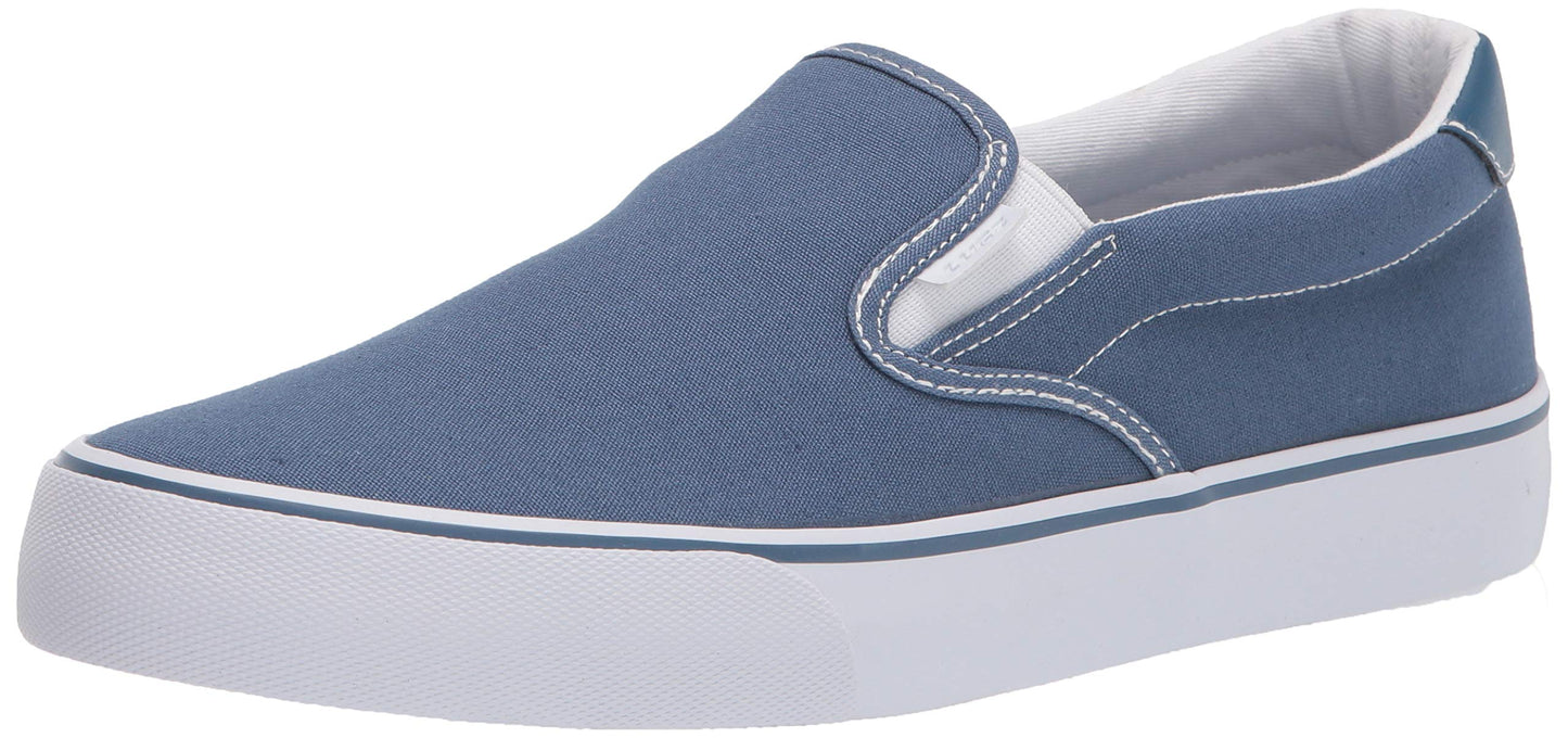 Lugz Womens Clipper Classic Slip-On Fashion Sneaker, Bluewhite, 85 Us
