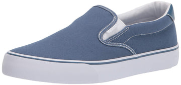 Lugz Womens Clipper Classic Slip-On Fashion Sneaker, Bluewhite, 85 Us