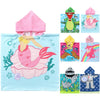 Novforth Kids Beach Towel For Boys Girls, Mermaid Hooded Bath Towel Wrap, Toddler Pool Towel With Hood