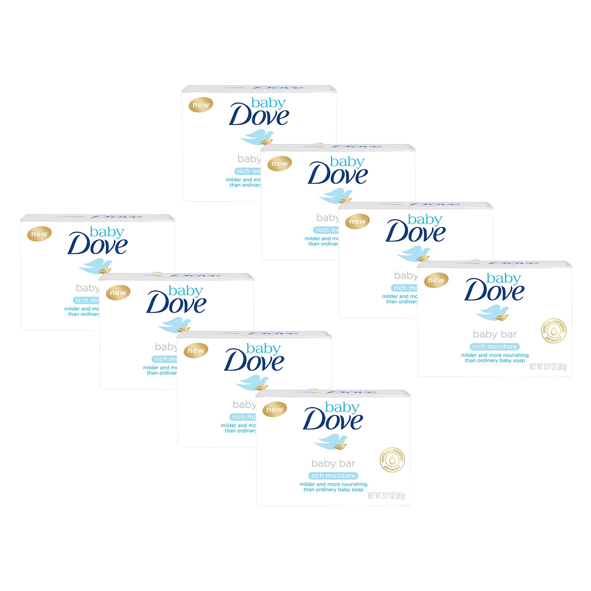 Baby Dove 8 Rich Moisture Piece Baby Bar, 3.17 Ounce