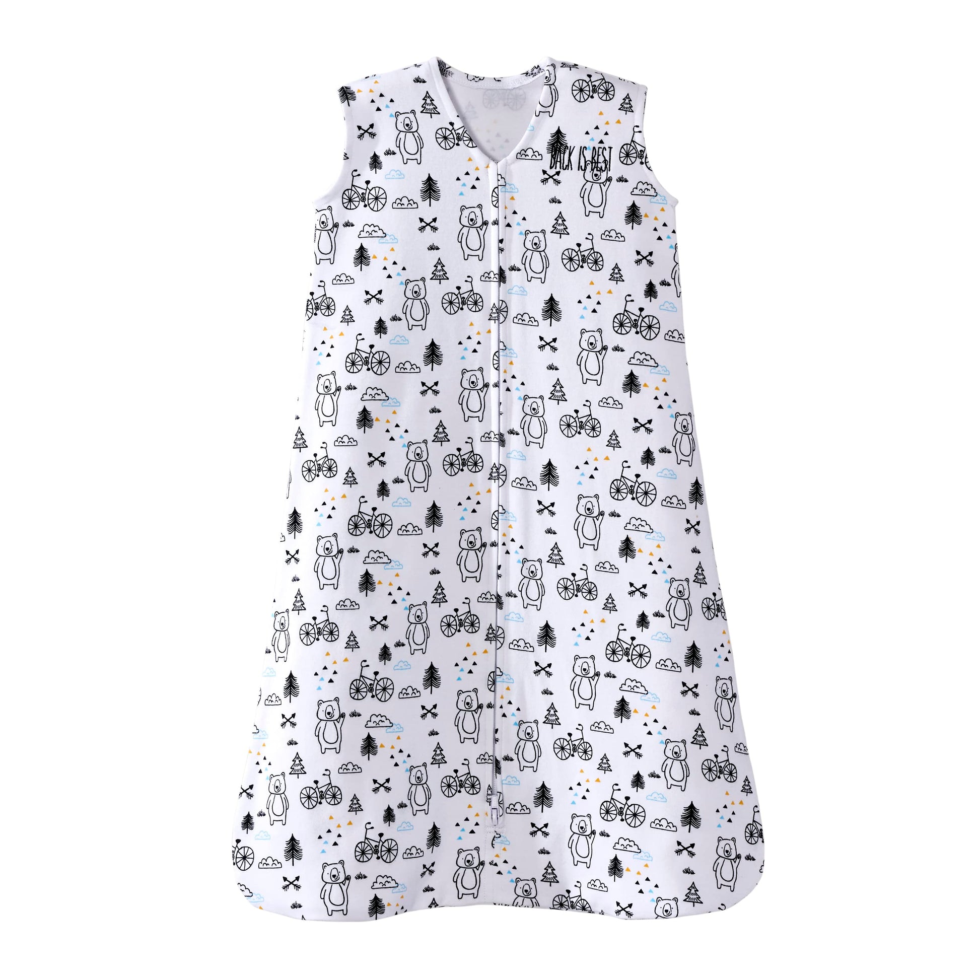 HALO SleepSack, 100% Cotton Wearable Blanket, Swaddle Transition Sleeping Bag, TOG 0.5, Huggy Bears, Small, 0-6 Months