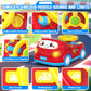 Toys for 1 Year Old Boy Gifts - 2-in-1 Toddler Push Car & Musical Racing Adventure Steering Wheel Driving Game, Interactive Lear
