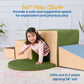 Ecr4Kids Softzone Single Tunnel Maze, Toddler Playset, Earthtone, 6-Piece