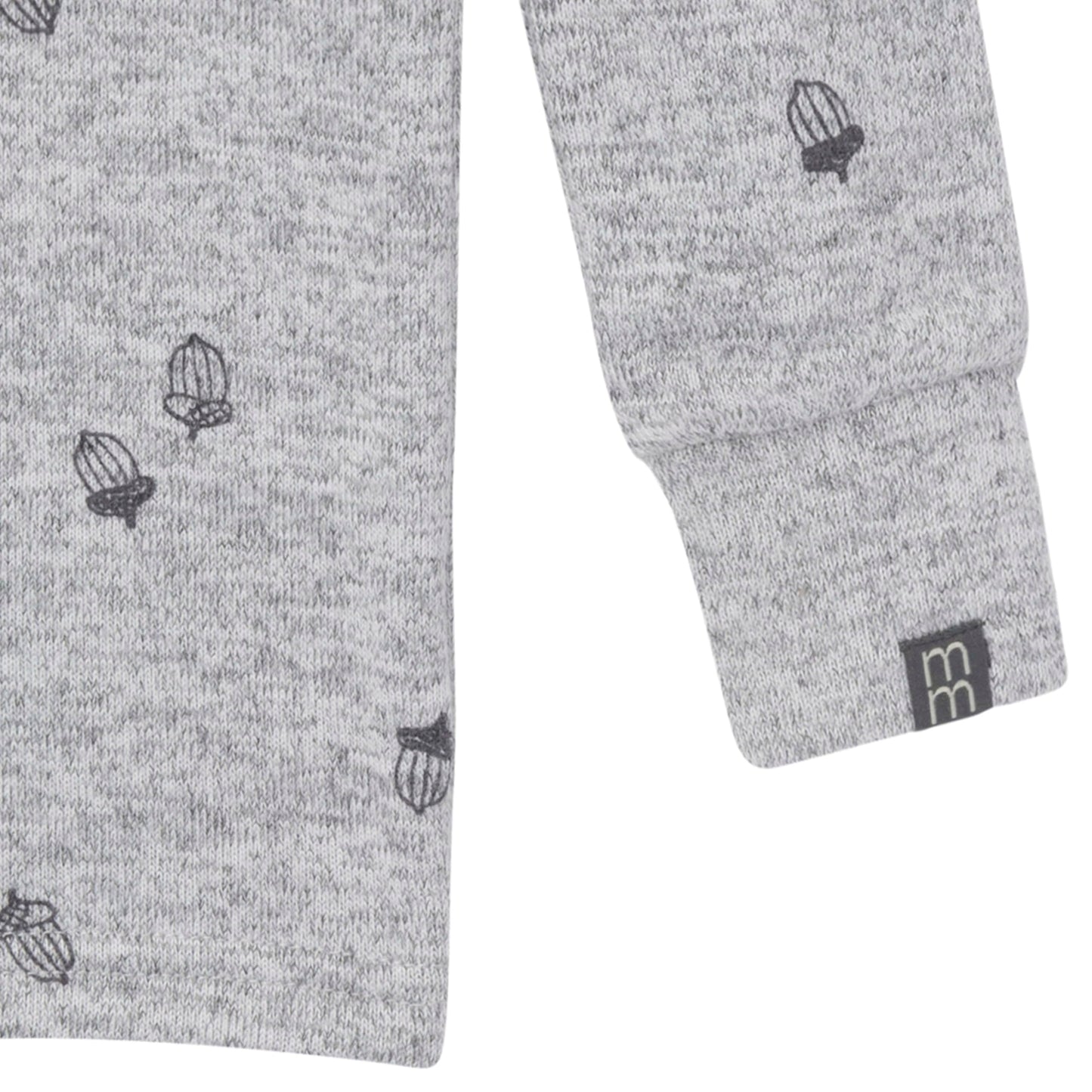 Modern Moments By Gerber Baby Hacci Snug Fit 2-Piece Pajama Set, Medium Grey Heather Acorn, 18 Months