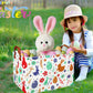 BOOHIT Large Easter Baskets for Kids Teen Boys Personalized Egg Hunting Baskets Baby Girl Fabric Empty Easter Gift Bakset ( boho