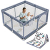 Suposeu Baby Playpen with Mat, Portable Baby Play Yard for Toddler, Safety Baby Gate playpen with Soft Breathable Mesh, Indoor a