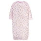 Gerber Unisex Baby Boy And Girls 4-Pack Sleeper Gown Castle Preemie