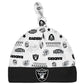 Nfl Baby Boys' 3-Piece Bodysuit, Sleep 'N Play, & Cap Set, Las Vegas Raiders, 6-9 Months
