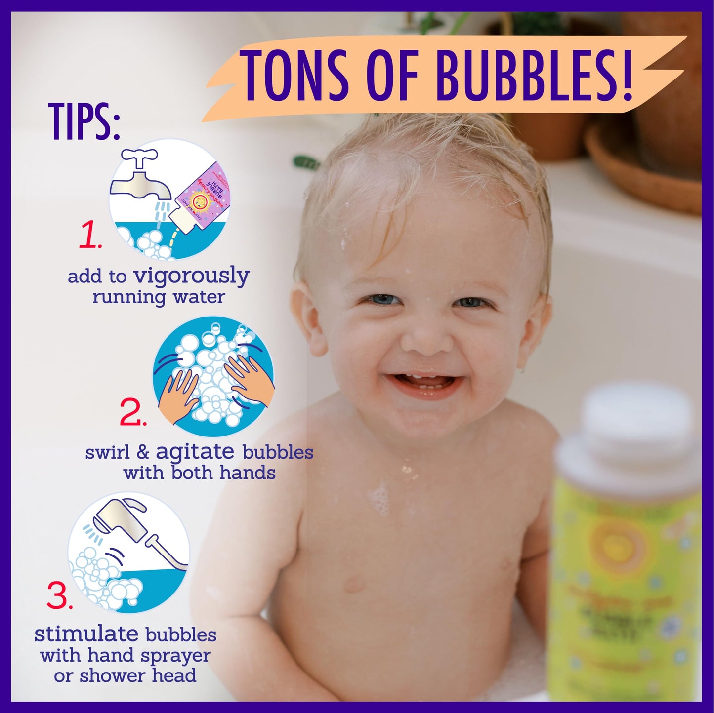 California Baby Eucalyptus Bubble Bath | 100% Plant-Based Kids Bubble Bath | Soothing Baby Bubble Bath | Free Bubble Wand Inside