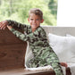 Gerber Unisex Baby Toddler Buttery Soft 2-Piece Snug Fit Pajamas With Viscose Made From Eucalyptus, Camo, 18 Months