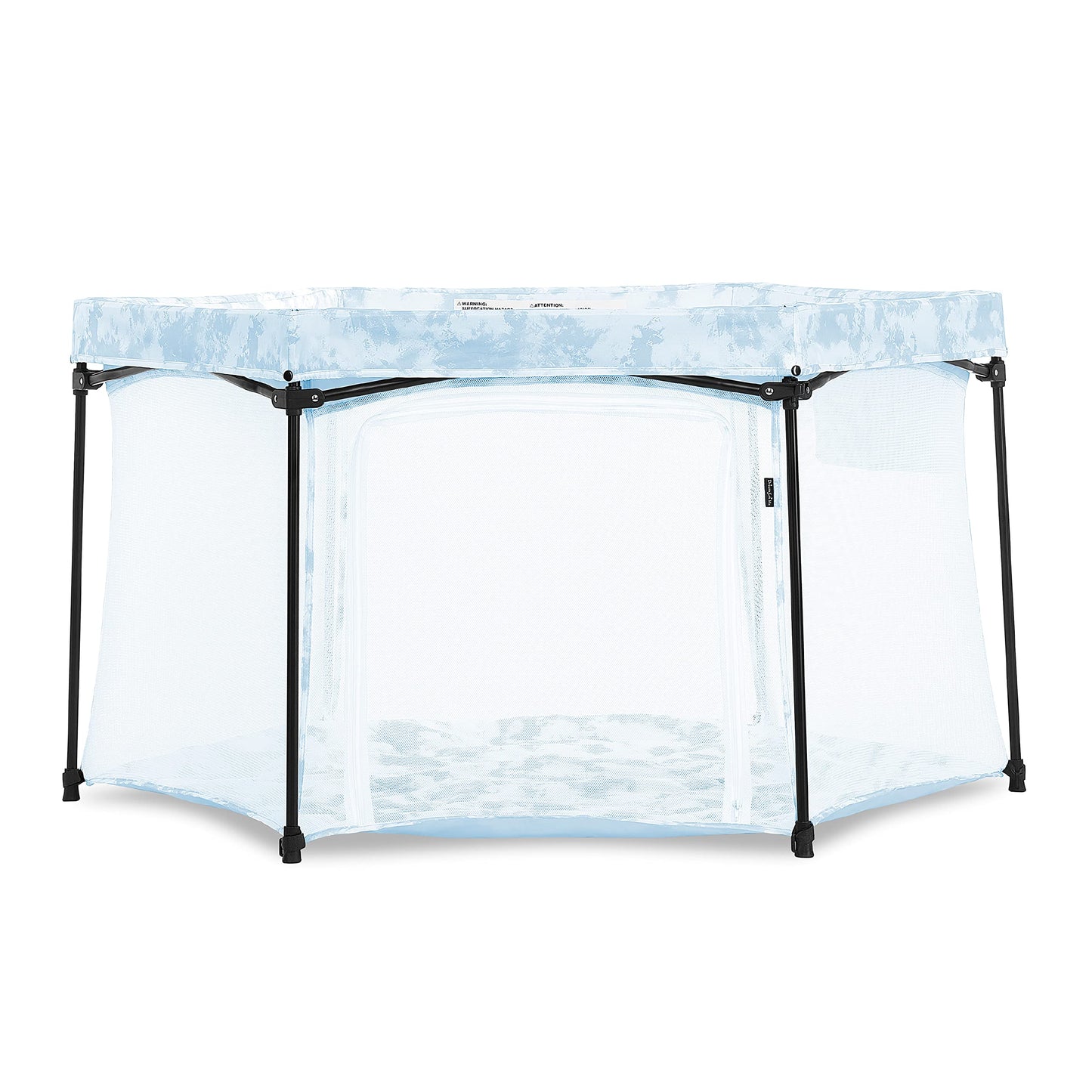 Dream On Me Onyx Playpen In Sky Blue, Baby Playpen, Portable And Lightweight, Playpen For Babies And Toddler - Comes With A Comf