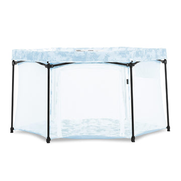 Dream On Me Onyx Playpen In Sky Blue, Baby Playpen, Portable And Lightweight, Playpen For Babies And Toddler - Comes With A Comf