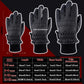 2 Pairs Kids Winter Ski Gloves Waterproof Warm Snow Mittens Full Finger Gloves For Toddlers Infants (Black, Rose Red, 3-6 Years)