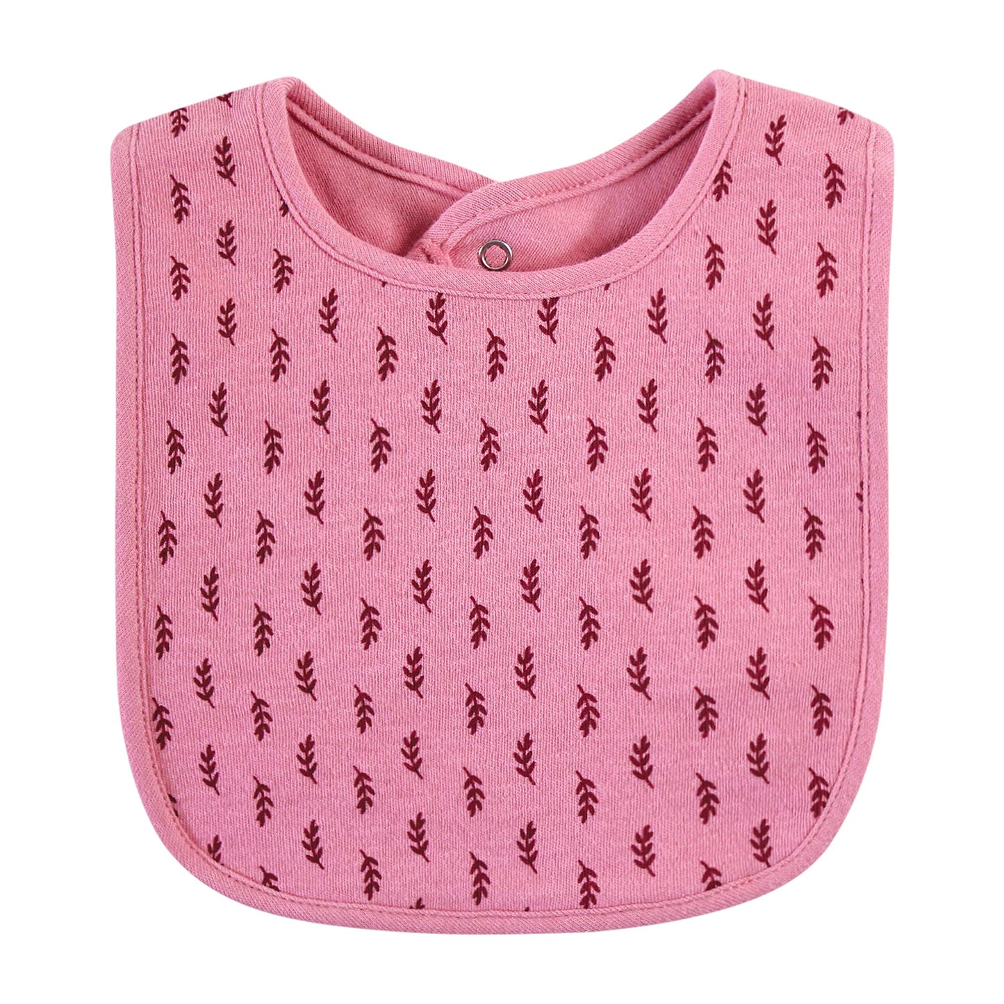 Hudson Baby Unisex Baby Cotton Bibs, Pumpkin Spice, One Size