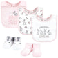 Hudson Baby Unisex Baby Cotton Bib And Sock Set, Some Bunny, One Size