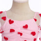 Idopip Toddler Baby Girls Dresses Valentines Day Sequin Heart Tutu Dress Infant Smocked Wedding Flower Girl Dress Formal Pageant
