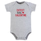 Hudson Baby Unisex Cotton Bodysuit And Pant Set, Cutest Valentine, 18-24 Months