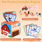 MPQMPQ Baby Tissue Box Toy Farm Crink Plush,Whats Inside Box Montessori Toys with Rattle,Crinkle,Mirror for Babies 6 9 12 18 Mon