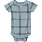 Gerber Unisex Baby Multi-Pack Onesies Bodysuits (Short And Long Sleeve), Blue Plaid, 6-9 Months