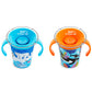 Munchkin Miracle 360 Wildlove Sippy Cup, 6 Oz, 2 Pack, Orca/Polar Bear