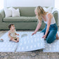 Little Landings Baby Play Mats For Floor - Shoreline (4X6Ft) - Premium Eva Foam Play Mat For Babies & Toddlers - Perfect For Tum