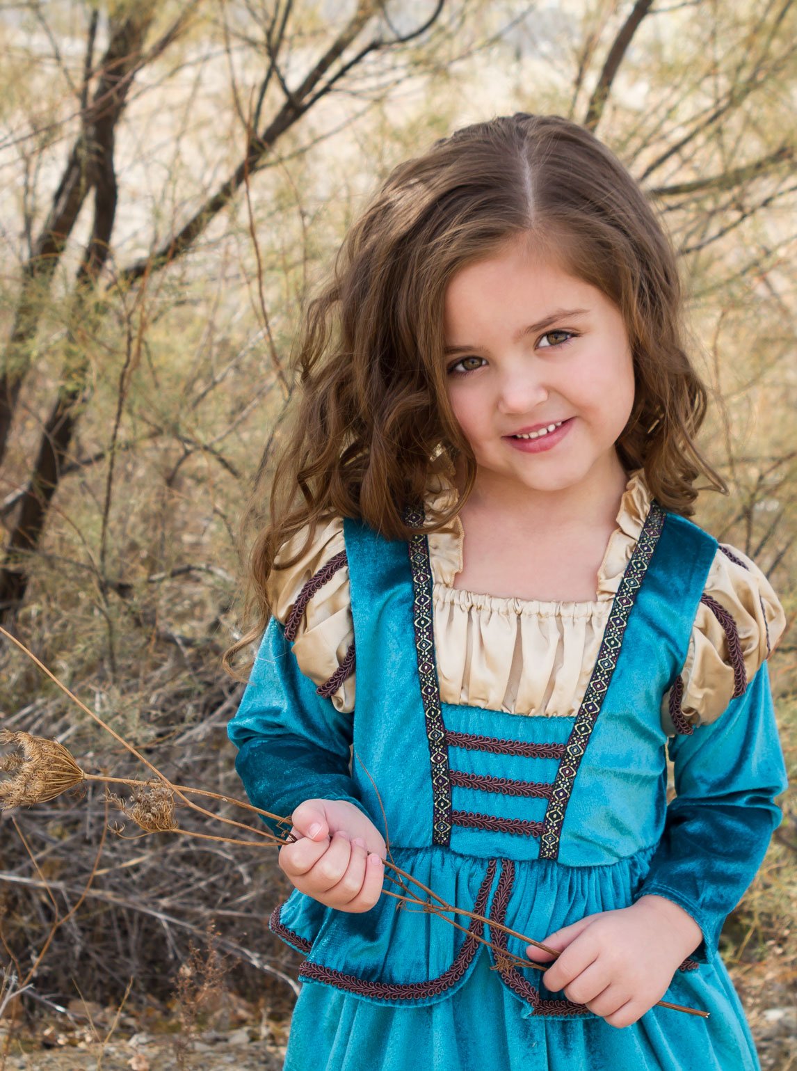 Little Adventures Medieval Princess Dress Up Costume (Small Age 1-3) - Machine Washable Child Pretend Play And Party Dress With